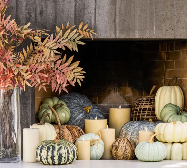 Faux Pumpkins & Gourds